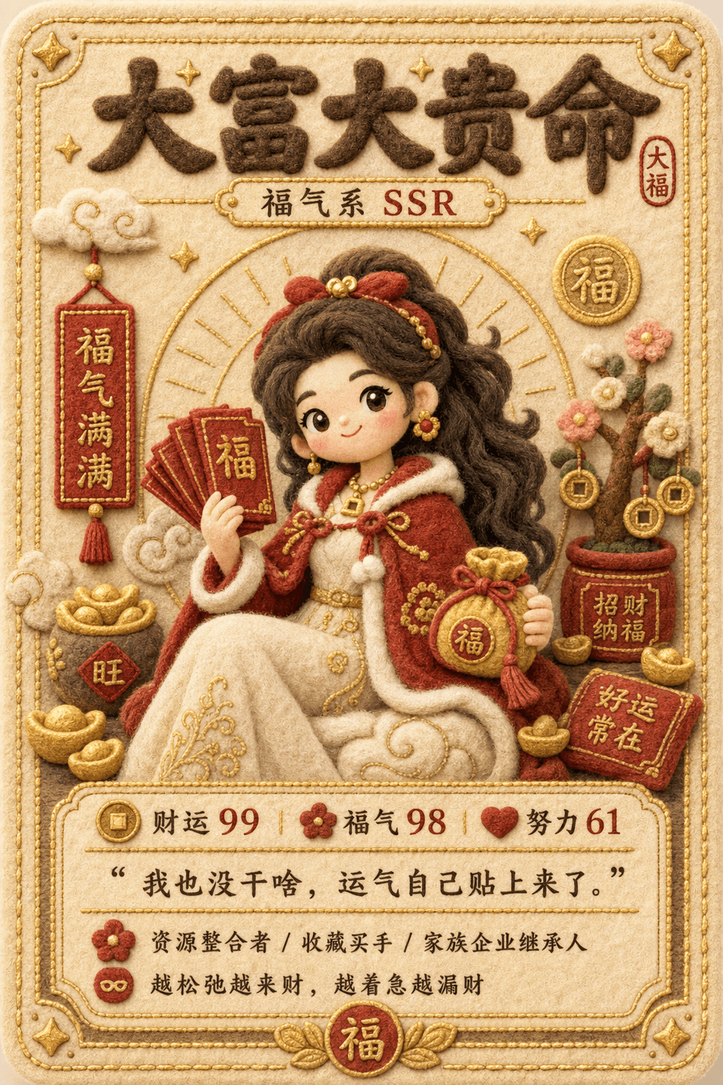 小福星人格卡